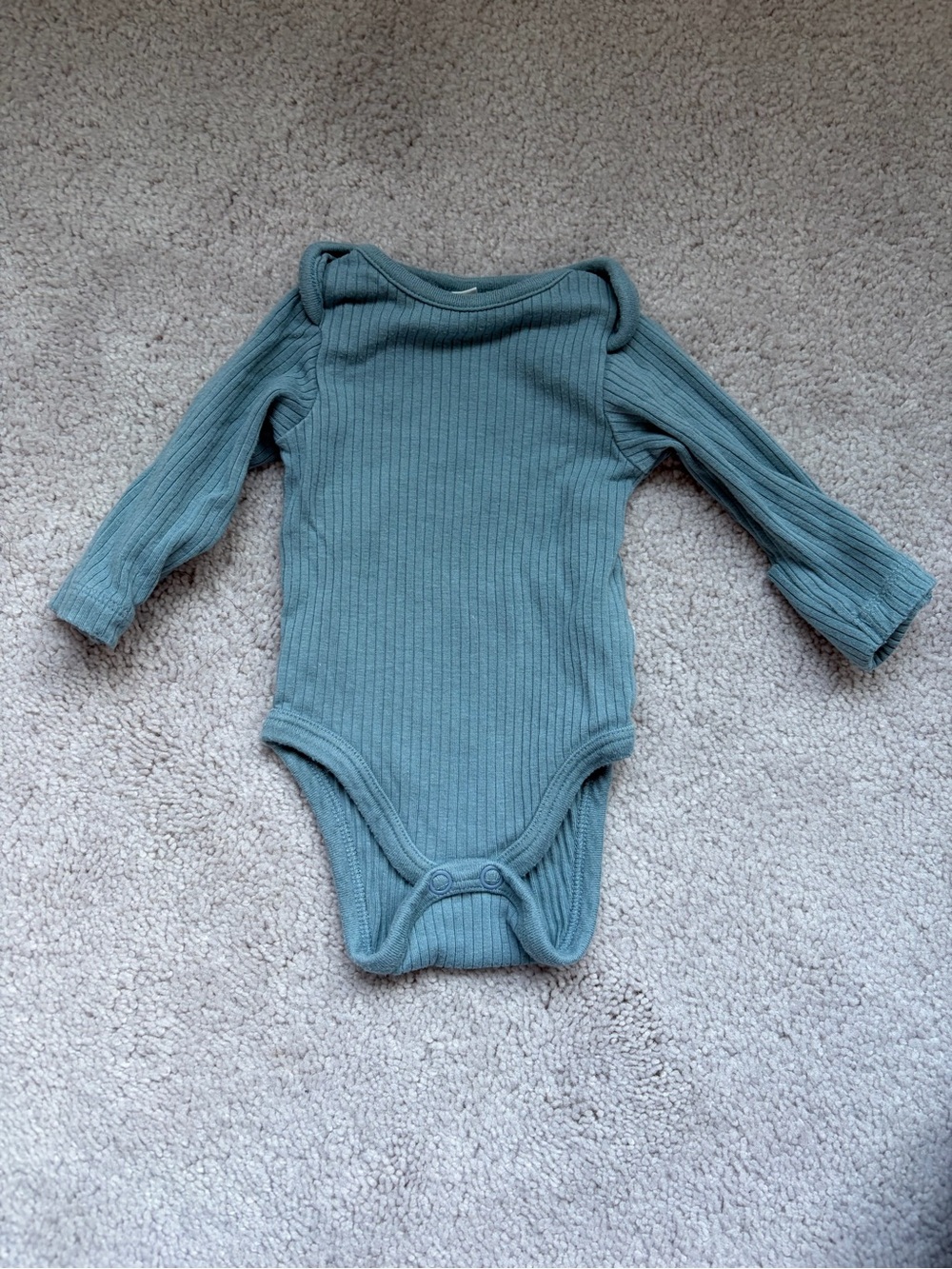 Mori Blue Long Sleeve Bodysuit (NB)